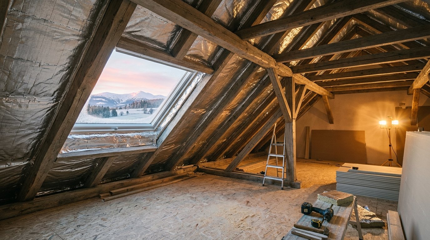 Zateplení podkroví před zimou: praktický průvodce pro české domácnosti